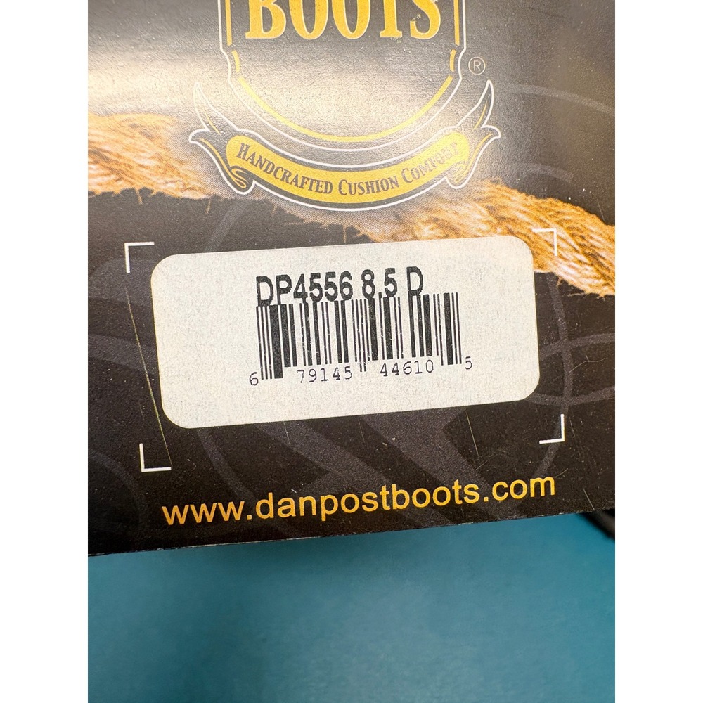 Dan Post Mens 8.5D Winslow Brown Black Leather Square Toe Cowboy Boots DP4556 - Picture 2 of 16